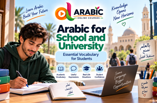 Arabic for school and university