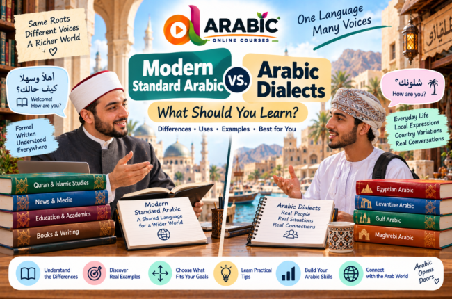 Modern Standard Arabic vs Arabic dialects